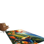 Kaunistatud Rebase Muster Vaip, 55 * 79 colių / 140 * 200 cm