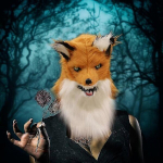 Suu mask Halloweeni &uuml;likond cosplay pidu suulise liikumise hundimask loomas_, White wolf