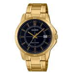 Meeste k&auml;ekell Casio musta sihverplaadiga, kuldne