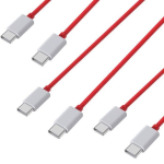 Lot 3 Kiired laadimis USB-C USB-C kaablid 1m OnePlus 11-10 Pro-8 Pro-8-7T Pro-6T-5T-Nord CE 3 Lite-Nord CE 2-Nord 2T Phonillico&reg;