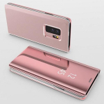 Coque Rabat Miroir Rose Samsung Galaxy A20E - Coque Housse Etui Case Protection Clear View [Phonillico&reg;]