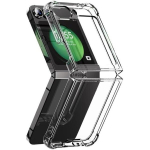 Samsung Galaxy Z FLIP 6 - &Scaron;okid t&otilde;rjuv pehme l&auml;bipaistev silikoonkest Phonillico&reg;