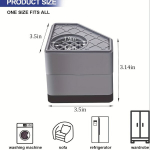 4tk Pesumasina Toed: Vastupidav PVC Vibratsiooni Summutav Matt Pesumasinale ja Kuivatile, 8vnt