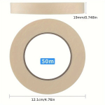 K&otilde;rgetemperatuuriline Steriliseerimise Indikaatorlint, 1 Rull - Manik&uuml;&uuml;ri T&ouml;&ouml;riistadele, Vastupidav Aurutamise Marker., 19mm&times;50m 1 ritinys