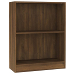 vidaXL raamaturiiul, pruun tamm, 60 x 24 x 74,5 cm, tehispuit