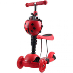 Tasakaalu t&otilde;ukeratas Enero Ladybug 3in1 1017679, punane