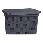 kaanega s&auml;ilituskarp Antratsiithall Plastmass (28 x 22 x 39 cm)