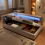 P&auml;evavoodi LED-i, h&uuml;draulilise hoiuga, USB, 90x200 cm