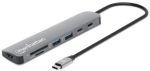 Manhattani Usb-jaam: Hdmi, Pd, 2x Usb-a, Sd/micross