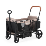 Lapsevanker-k&auml;ru BabyTrold Adventure must/liivakarva, kokkupandav maastikuvanker