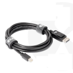 Club3D Mini DisplayPort to DisplayPort 1.4 kaabel, 2 m, 32.4 Gbit/s, 8K 60Hz, 3 kihilist kaitset, must