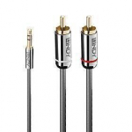 Lindy Cromo 35335 3 m: Kabel Jack 3,5 mm 2xrca stereo