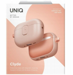 UNIQ CLYDE &uuml;mbris Airpods Pro 3. p&otilde;lvkonnale. Kompaktne ja vastupidav roosa &uuml;mbris.
