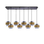 Candellux rippvalgusti Spiega 38-09524, must/kuldne