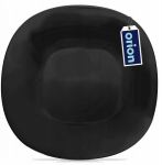 Must kandiline klaasplaat Luna 26,5 cm