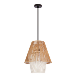 Rippvalgusti Candellux Africa 40 must 1x40W E27 beež+valge vari