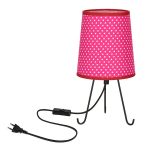 Candellux laualamp Smally, must/roosa