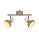 Laelamp Candellux Puerto 2x40W E14 pruun, puiduimitatsioon