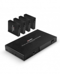 AV jaotur pikendaja - LINDY Cat.6 4-portine HDMI 4K60 ja IR jaotur pikendaja, 70 m, must
