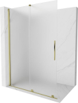 Mexen Velar l&uuml;kand du&scaron;isein Walk-in 140 x 200 cm, j&auml;&auml;tunud 8 mm, kuldne - 871-140-000-33-50