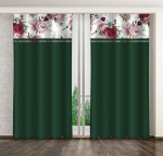 Eurofirany pimendav kardin ZMK-009, 160x250 cm, roheline/valge