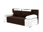 Kolmekohaline diivan magamisfunktsiooniga Soni, pruun/valge