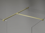 Mexen Kioto-X du&scaron;iseina Walk-in 140 x 90 cm, l&auml;bipaistev 10 mm, kuldne harjatud - 800-140-202-55-00-090-X