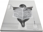 L&otilde;uendil pilt 50x70 cm Plakat raamita Naljakad loomad Valge &mdash; vannitoa sisustus, seinapilt, naljakad plakatid, magamistoa sisustus, kaasaegne graafika, soolaleivakingitus, ahv tualetis