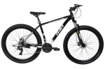 Maastikuratas 29", shimano, kerge raam 18", 175&ndash;195 cm, 21 k&auml;iku, alumiinium, vedrustus, must/valge, Davi Montaro