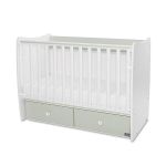 Muudetav lastevoodi Lorelli Matrix New, 120x60 cm, valge/heleroheline