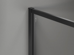Mexen Kioto-F du&scaron;inurk Walk-in raamiga 110 x 105 cm, l&auml;bipaistev 8 mm, must - 800-110-202-04-70-105
