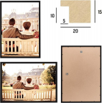 MDF pildiraamide komplekt 3 tk, kaasaegsed, puidust, mustad, 40x60 cm &mdash; seinagalerii, plakatiraamid, pildiraamid, elutoa sisustus, eritellimusel raamid, magamistoa sisustus, pleksiklaasist raam