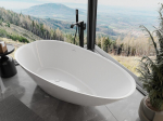 Mexen Milano vaba-seisev vann konglomeraadist 150 x 82 cm, valge l&auml;ige - 57301508510, 150 x 82 cm