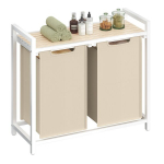 Pesukorv 2 sektsiooniga 73x33x72 cm beež