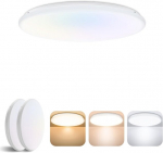 &Uuml;mmargune LED-laevalgusti 24W 2520LM 3-v&auml;rvust veekindel klaasist 33 cm &mdash; vannitoa laevalgusti, k&ouml;&ouml;gi valgustus, kaasaegne laelamp, led valgustite komplekt, magamistoa lamp, sisevalgustus, ip44 laevalgusti