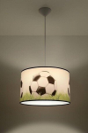 Sollux riputatav valgusti Football C40, valge