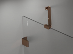 Mexen Lunar vanni paravan 2-leheline parem 140 x 150 cm, l&auml;bipaistev, roosa kuld - 897-140-100-60-00-P