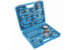 Hogert K&uuml;tuse s&uuml;stimise r&otilde;hu tester HT8G415, 10bar, 140psi, 36 adapterit, 1 manomeeter, adapteriga