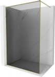 Mexen Kioto-XF du&scaron;iseina Walk-in raamiga 130 x 202 cm, grafiit 10 mm, kuldne - 800-130-104-50-40-X