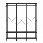 Riidenagi 40x141x180 cm Must, teras