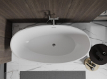 Mexen Bilbao vaba-seisev vann 180 x 90 cm, valge, &uuml;lejooksukroom - 51311809000-01