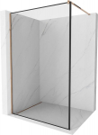Mexen Kioto du&scaron;isein Walk-in 60 x 200 cm, must raam 8 mm, roosa kuld - 800-060-101-60-70