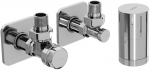 Mexen G05 nurga termostaatiline komplekt S-varjamisega, kroom - W901-958-909-01