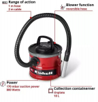 Tolmuimeja Einhell Tc-av 1830 D tuhkaimeja, 18l