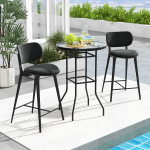 Patio baarilaud, 69&times;69&times;97 cm, Must