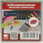 Paberkuubik 85x85x50mm v&auml;rviline liimitud - INTERDRUK