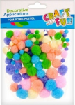 Dekoratiivsed kaunistused pastelsed pomponid - Craft with Fun