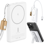 Akupank Juhtmevaba laadimise ja magnetkinnitusega pauerpank Rivex P004, 5000 mAh, USB-C, Lightning liides