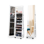 Ehtekapp Armoire sisseehitatud meigipeegliga, 39&times;38&times;163 cm, Valge