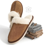 Kinkekomplekt: Nowo&reg; naiste seemisnahast lambavillaga sussid ja VCA Textil&reg; alpakavillased sokid (2 paari)